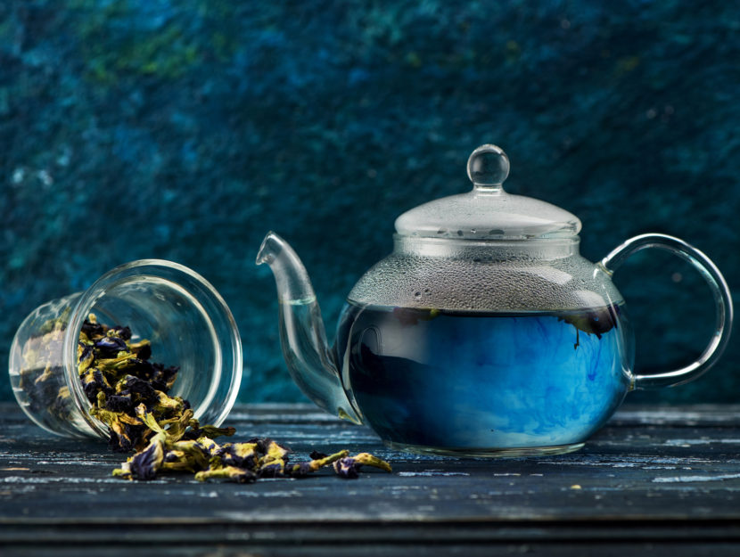 te blu teiera Butterfly pea flower tea