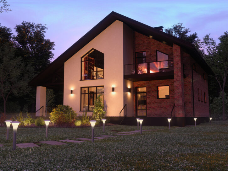 Come illuminare esternamente una casa