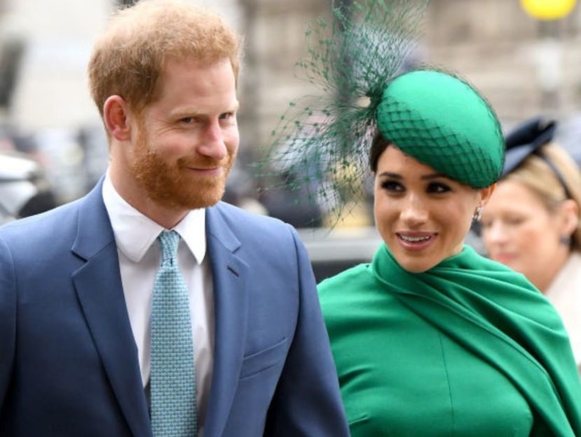 Meghan Markle e Harry durante un evento pubblico