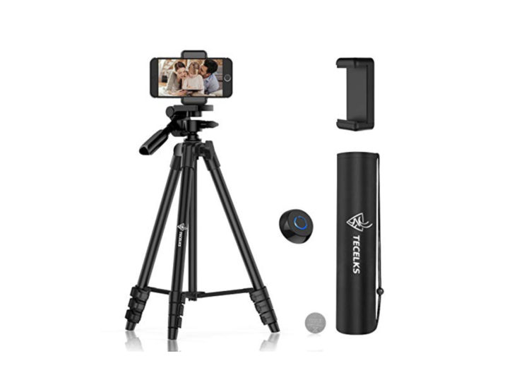 YIIFELL Treppiede Flessibile Per Smartphone E Fotocamera – Gambe Avvolgibili, Telecomando Bluetooth, Testa A Sfera 360°, Carico 2kg