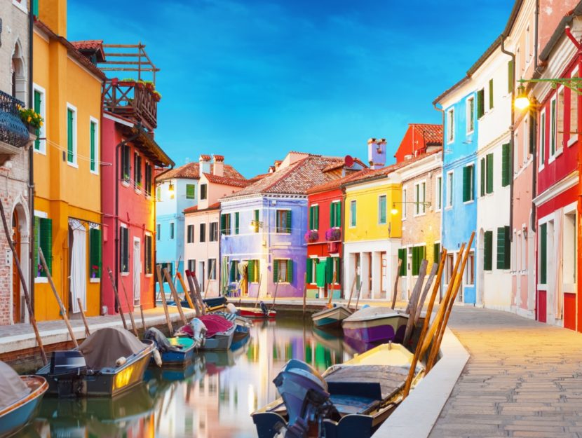 Uno degli scorci più fotografati di Burano, Venezia