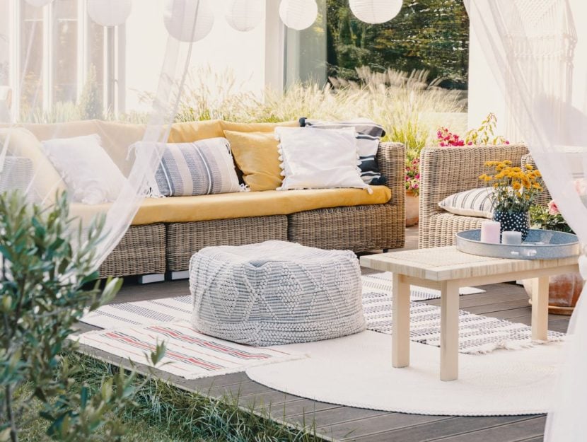terrazzo in stile boho