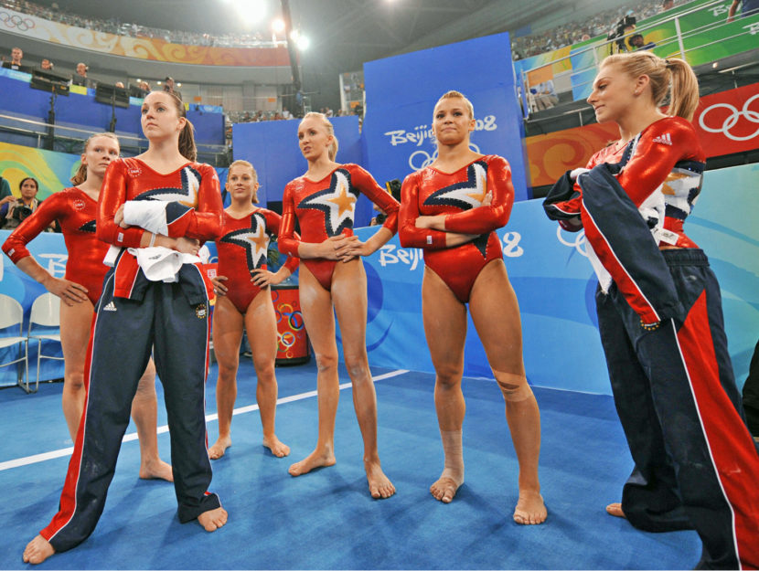 Il team americano di ginnastica Olimpiadi di Pechino 2008