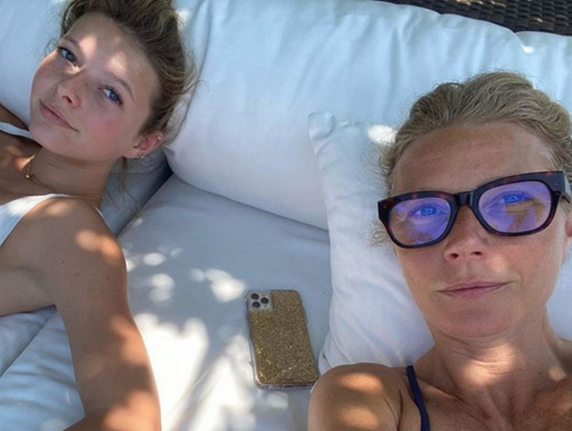 Gwyneth Paltrow con la figlia Apple