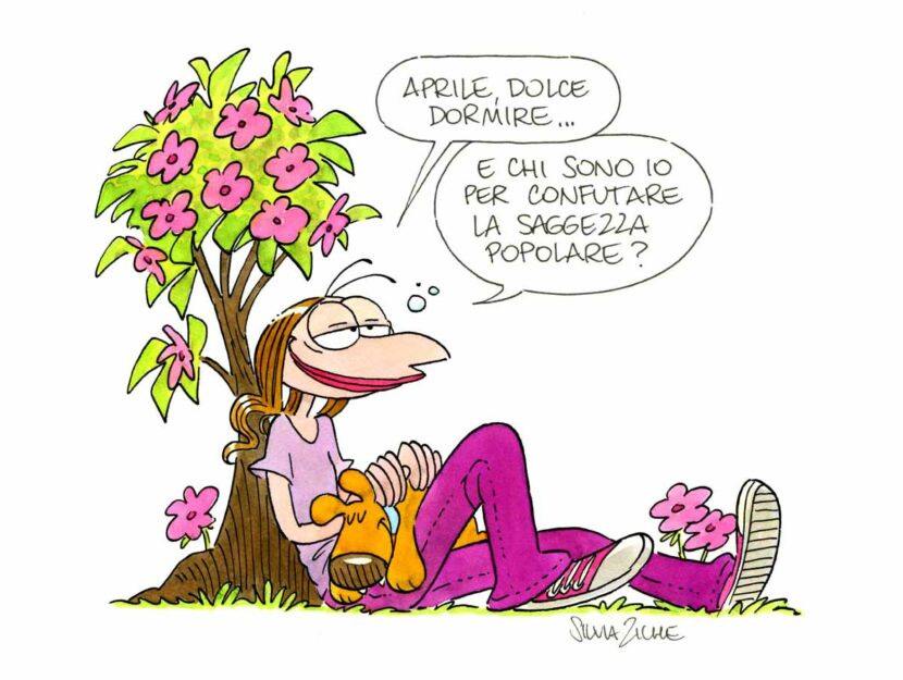 Le vignette di Lucrezia create da Silvia Ziche - 2021 - Donna Moderna