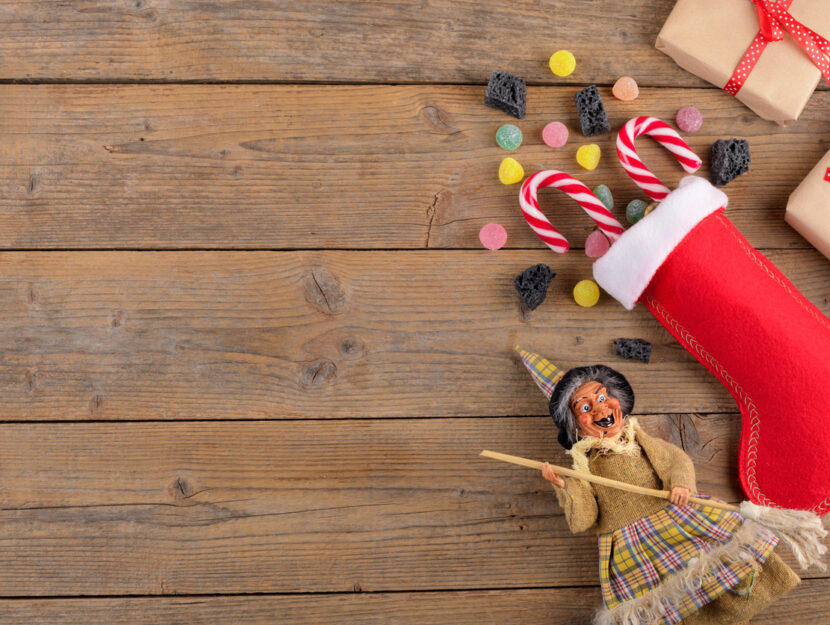 Come decorare una calza della Befana in pannolenci