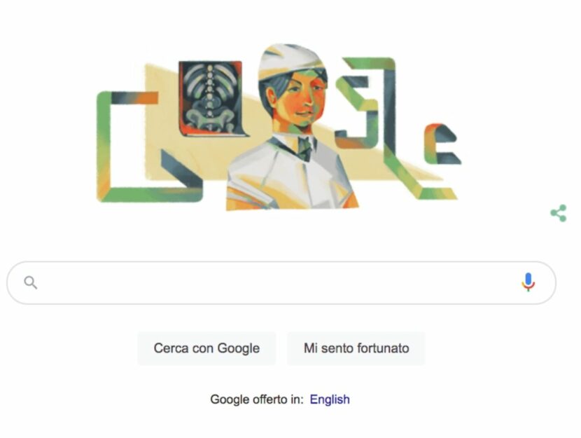 Il Google Doodle dedicato a Vera Gedroits