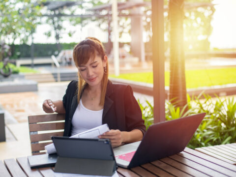 Come creare uno spazio di home office all'aperto