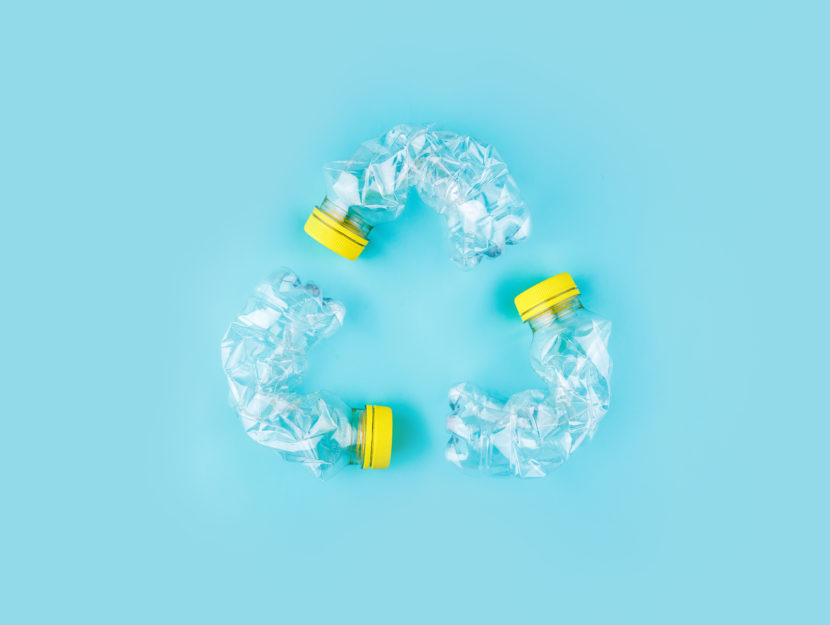 oggetti di plastica riciclata