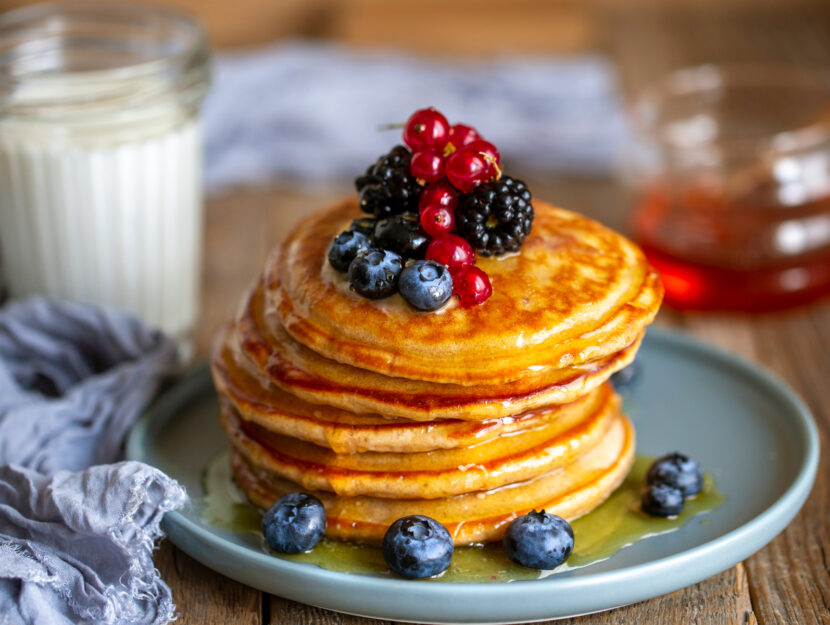 pancake con sciroppo d'acero