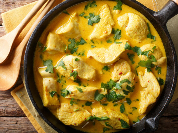 Straccetti di pollo al curry