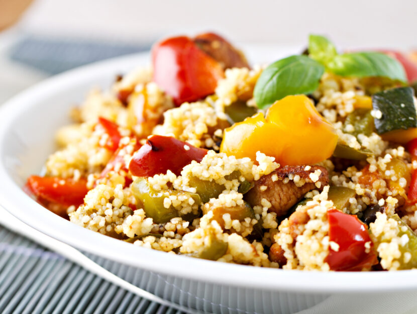 cous cous con carne e verdure