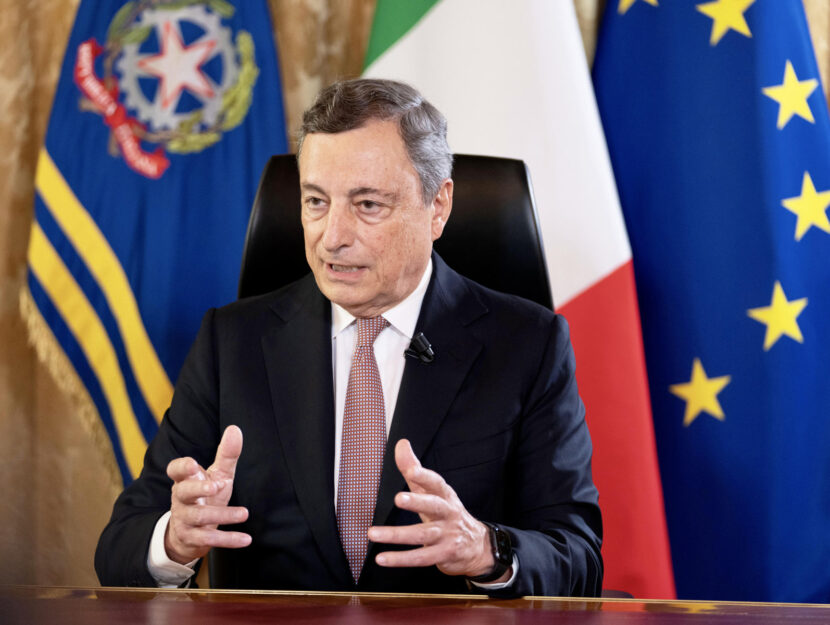 premier Mario Draghi agosto 2021