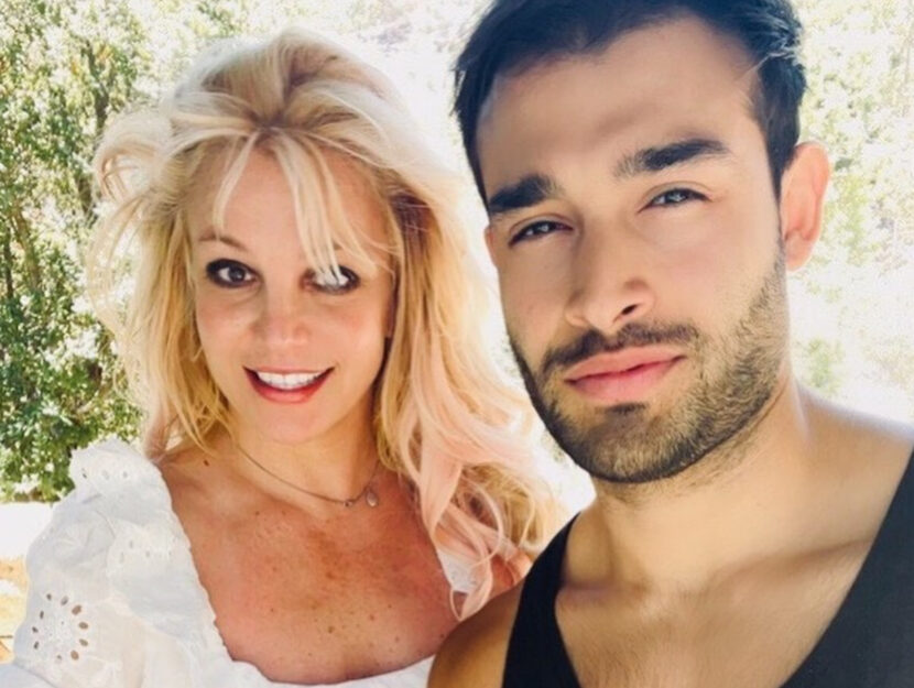 Uno scatto di Britney Spears e Sam Ashgari prima del matrimonio