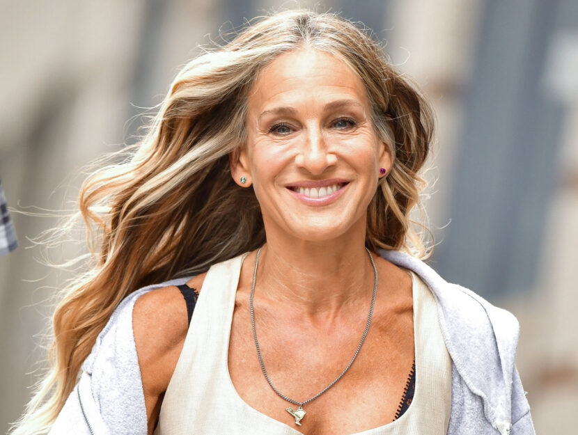 Sarah Jessica Parker "And Just Like That..." the follow up series to "Sex and the City" in NoHo on July 14, 2021 in New York City