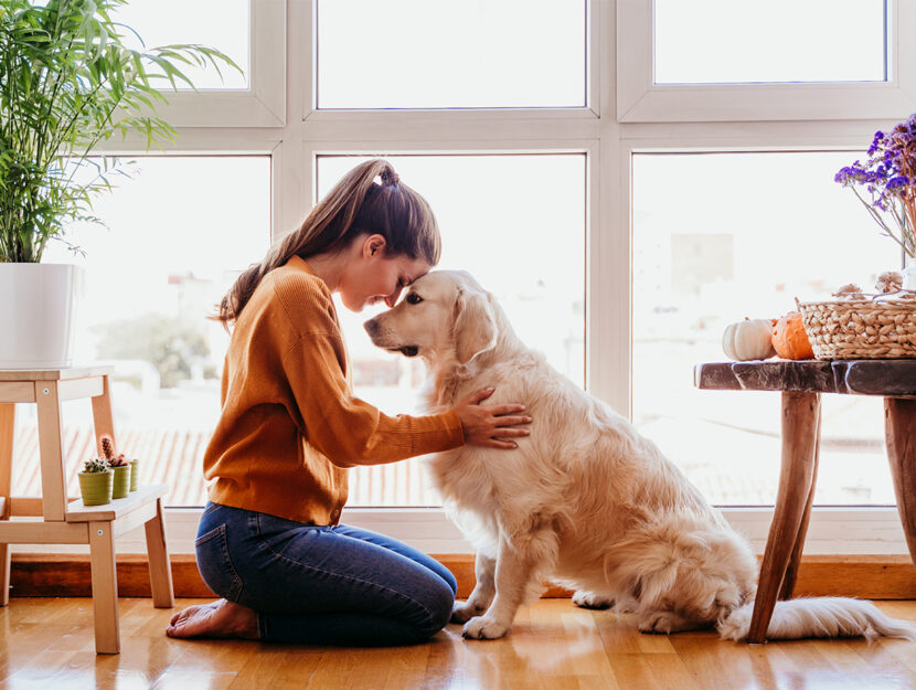 Donna con il cane