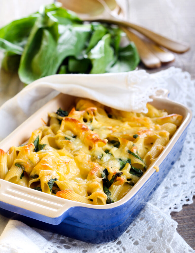 pirofila con pasta al forno con verdure