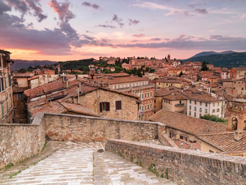 Perugia, la città da cui parte l'idea