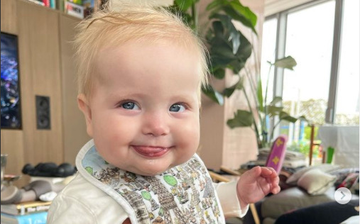 Una foto della piccola Vittoria dal profilo Instagram di Chiara Ferragni