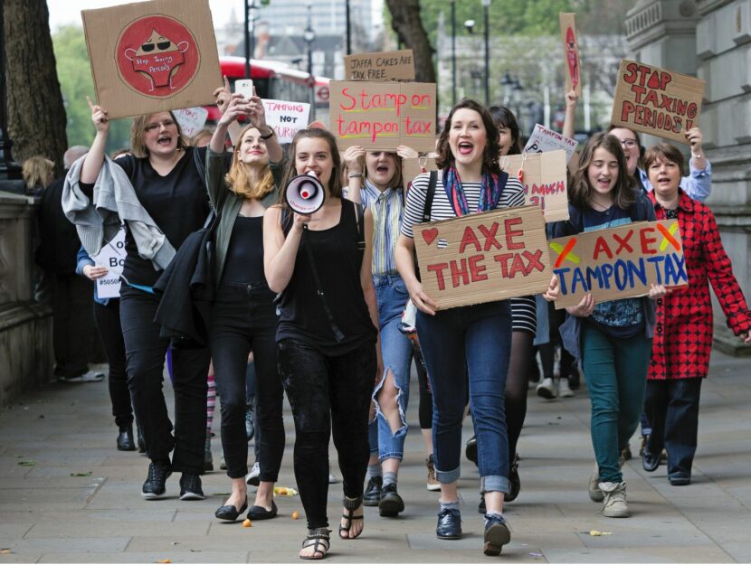 Manifestazione contro la tampon tax