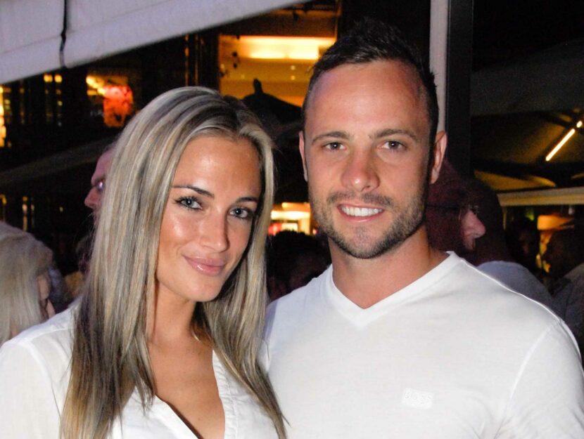 Reeva Steenkamp con Oscar Pistorius