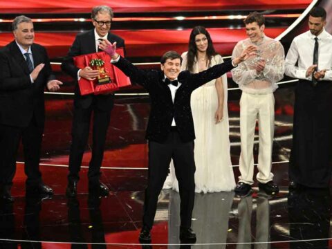 Gianni Morandi terzo al Festival di Sanremo 2022
