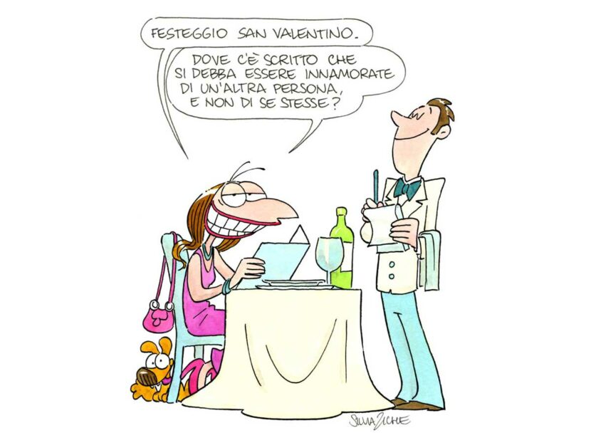 San Valentino 2022 Silvia Ziche Vignetta Lucrezia