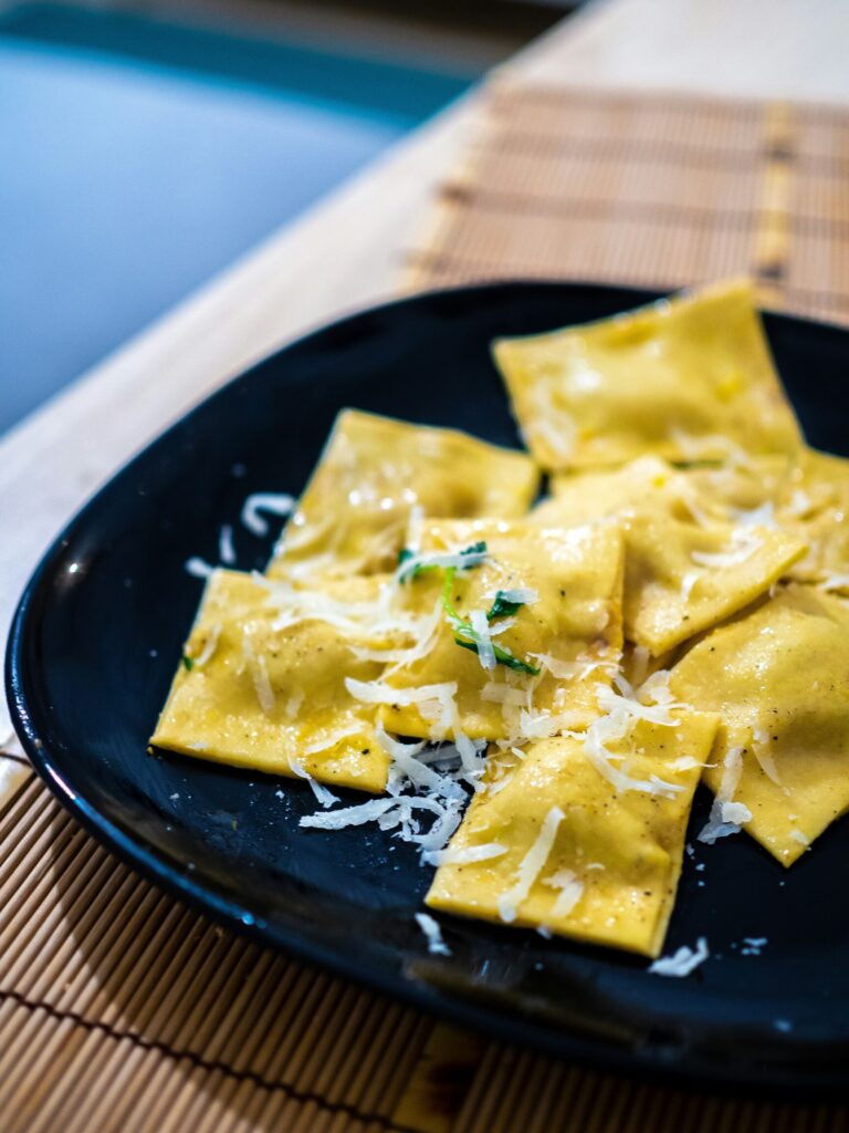 ravioli di pesce condimento