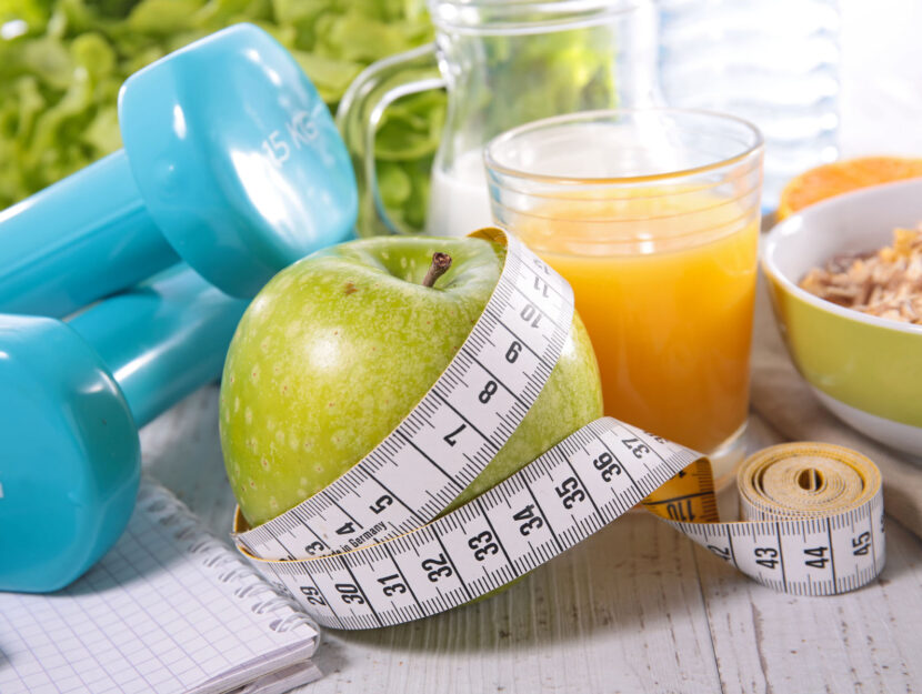 Cibo alimentazione fitness metro metabolismo dieta mela