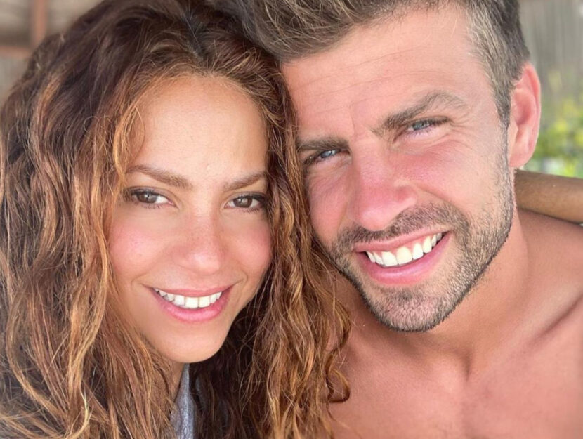 Shakira e Piqué in un selfie su Instagram