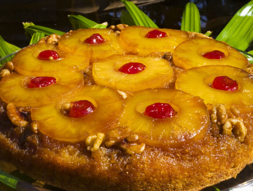 Torta ananas e noci