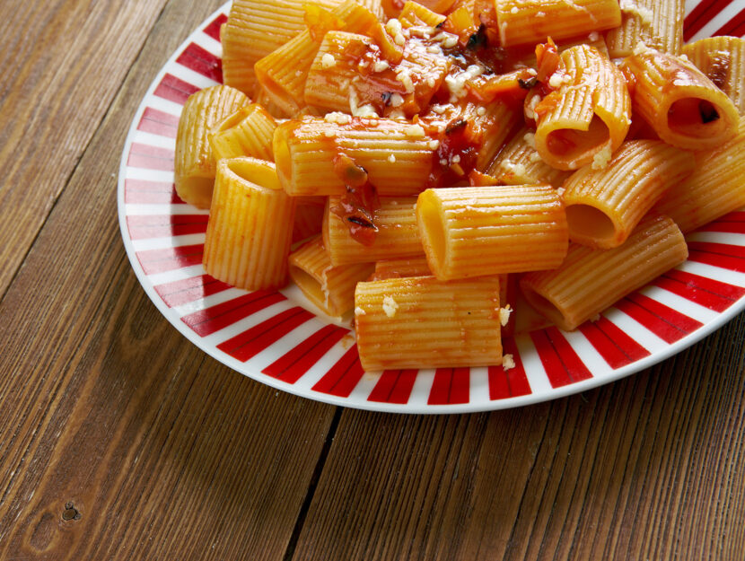 Rigatoni con la pajata