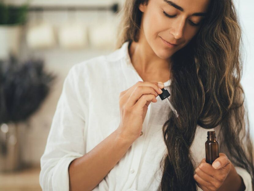 olio di moringa sui capelli