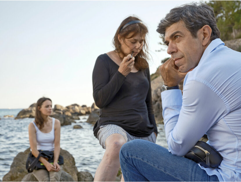 Pierfrancesco Favino con la regista e Bérénice Bejo