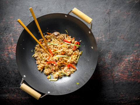 Come preparare il riso con il wok
