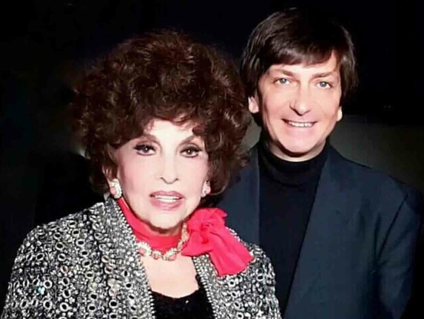 Alessandro Lo Cascio con Gina Lollobrigida