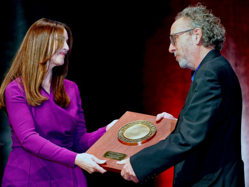 Monica Bellucci e Tim Burton al 14° Lumiere Film Festival di Lione il 21 ottobre 2022