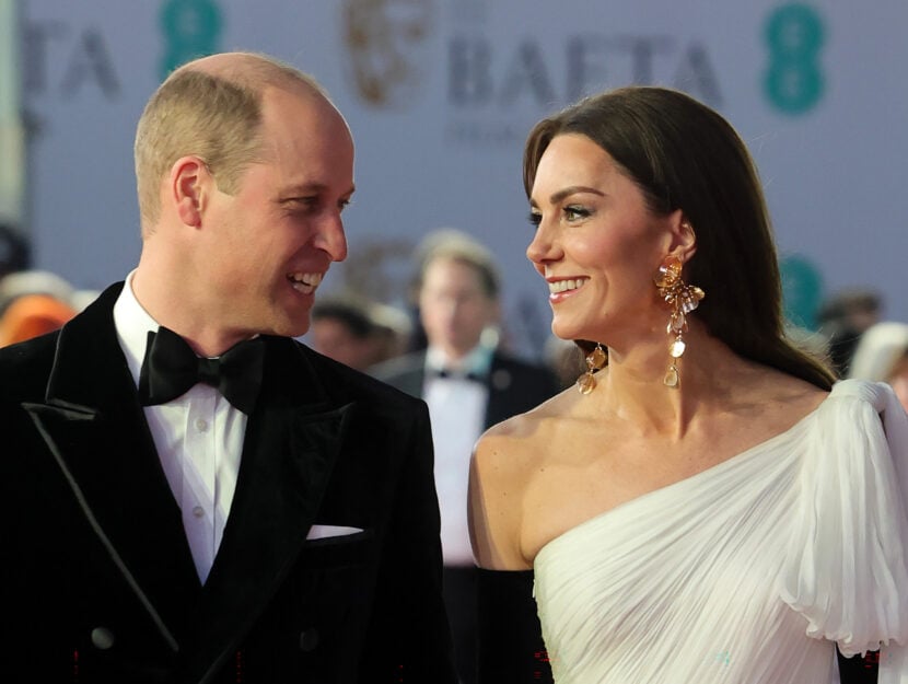 William e Kate Middleton ai Bafta 2023