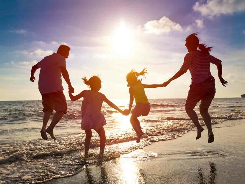 Una famiglia in vacanza