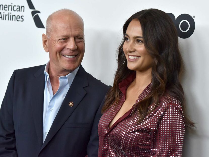 Bruce Willis e la moglie Emma Heming
