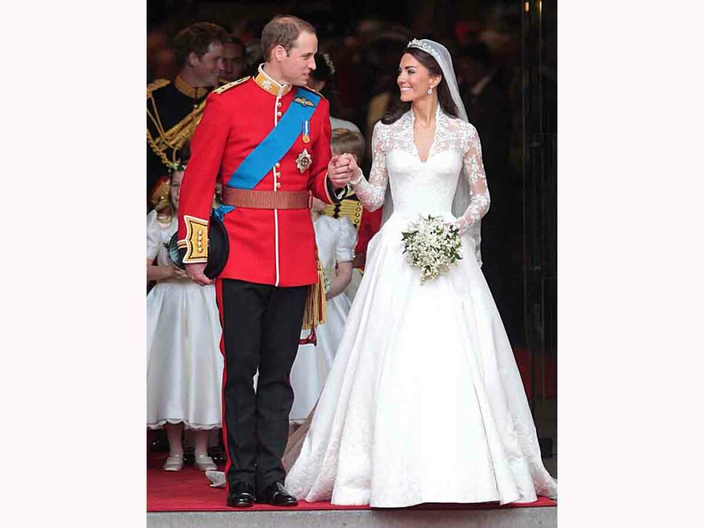 Il matrimonio del principe William con Kate Middleton il 29 aprile del 2011