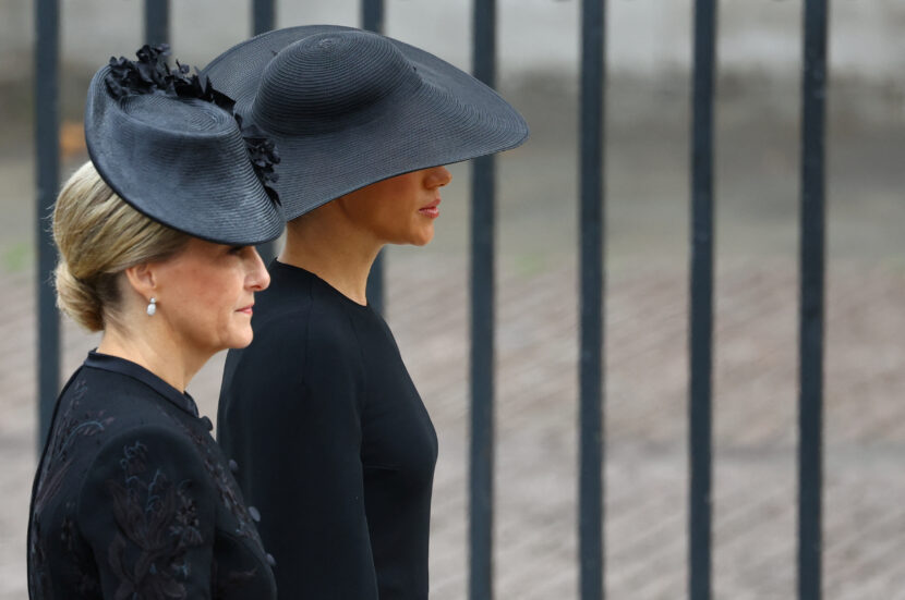 Sophie di Edimburgo e Meghan Markle ai funerali di Elisabetta II