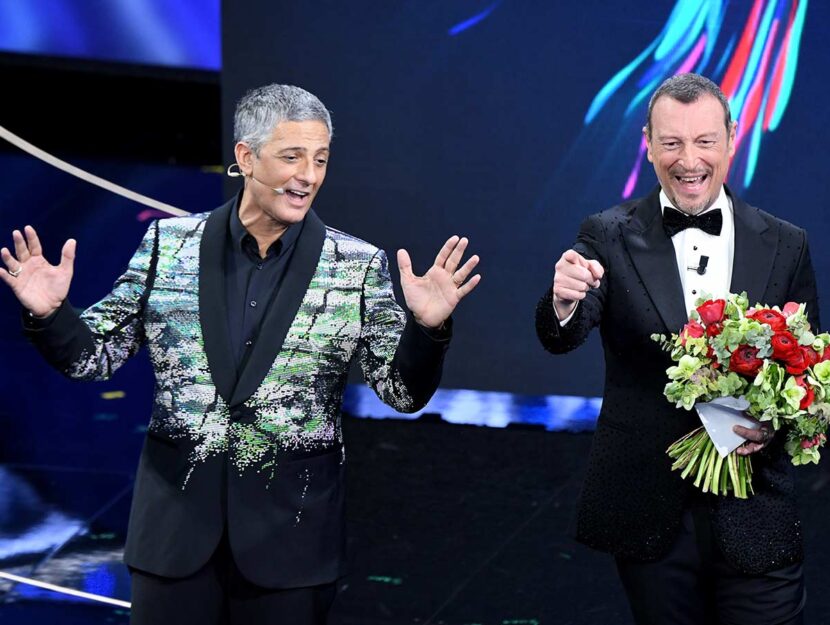 Fiorello e Amadeus a Sanremo