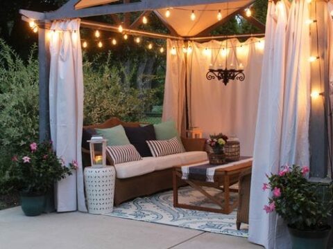 Come arredare e abbellire un gazebo da giardino