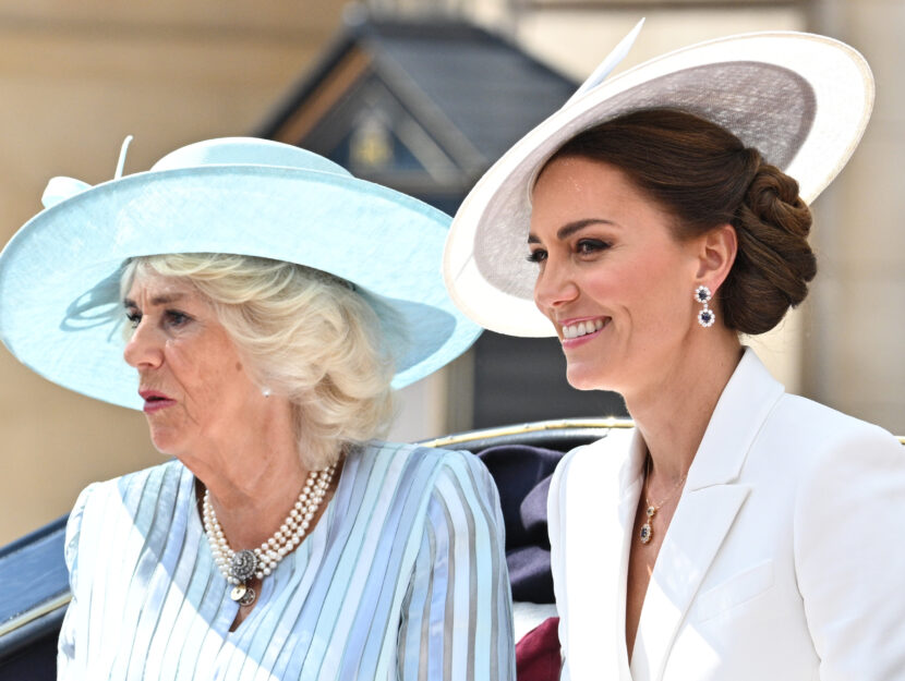 Kate Middleton in carrozza con la suocera Camilla al Giubileo di Platino della regina Elisabetta