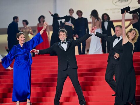 Moretti, red carpet a Cannes per "Il sol dell'avvenire"
