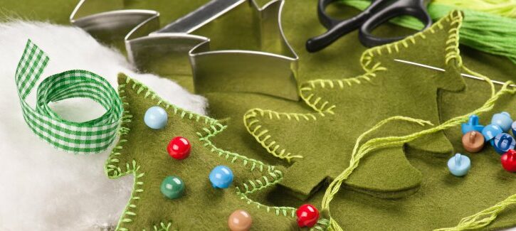 Alberelli di Natale in feltro, il tutorial