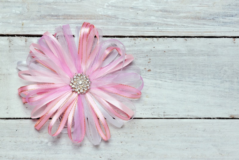6 Ghirlande Di Fiocchi Rosa In Raso – Decorazioni Da Appendere Per Feste, Baby Shower, Compleanni E Addii Al Nubilato