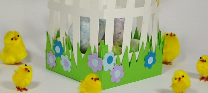 Come creare un cestino di Pasqua con il cartoncino