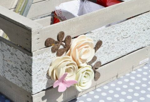 Come decorare una cassetta della frutta in stile shabby chic